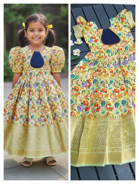 Kids gown silk Kids fashion trend in Kolkata